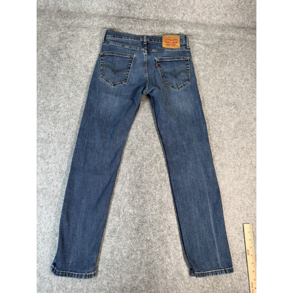 Levi's 502 Women's Jeans W29 L30 Medium Wash Straight Leg Stretch Denim - Picture 8 of 9